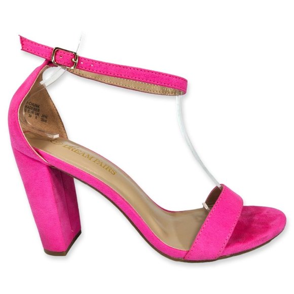 Dream Pairs Womens High Chunky Heel Sandals Ankle Strap Open Toe Party Shoes 8 - Picture 7 of 10